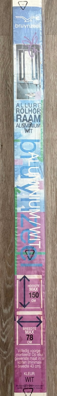 Bruynzeel Allure Rolhor Raam Aluminium Wit - Nieuw in folie, Gevelraam of Ruit, 80 tot 120 cm, 120 tot 160 cm, Nieuw