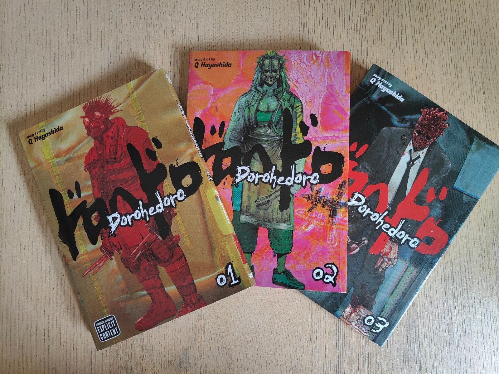 Dorohedoro manga deel 1 t/m 3, Q Hayashida, Ophalen of Verzenden, Zo goed als nieuw, Japan (Manga)