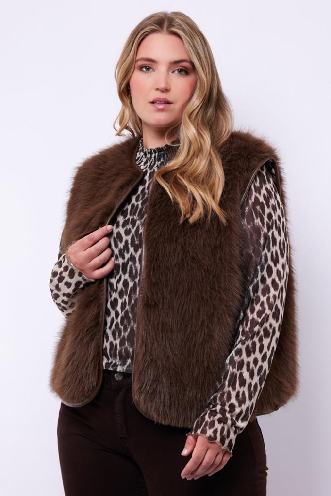 Nieuw Exxcellent Gilet - Maat 46/48, Ophalen of Verzenden, Nieuw, Maat 46/48 (XL) of groter, Bruin
