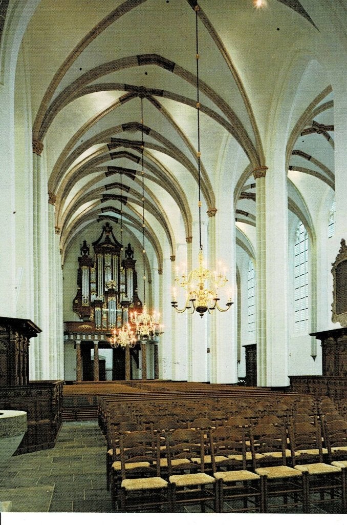 Utrecht, Jacobikerk - Interieur met orgel, Ophalen of Verzenden, 1980 tot heden, Ongelopen, Utrecht
