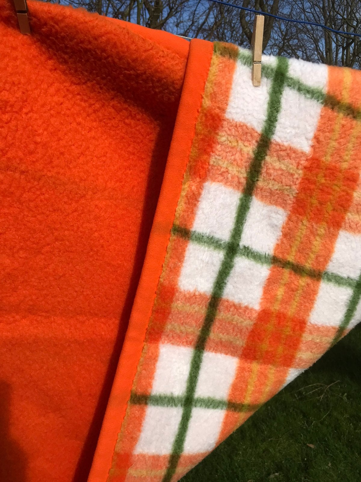 Retro Dralon wiegdekentje Aabee 🧡, Kinderen en Baby's, Ophalen of Verzenden, Gebruikt, Overige typen