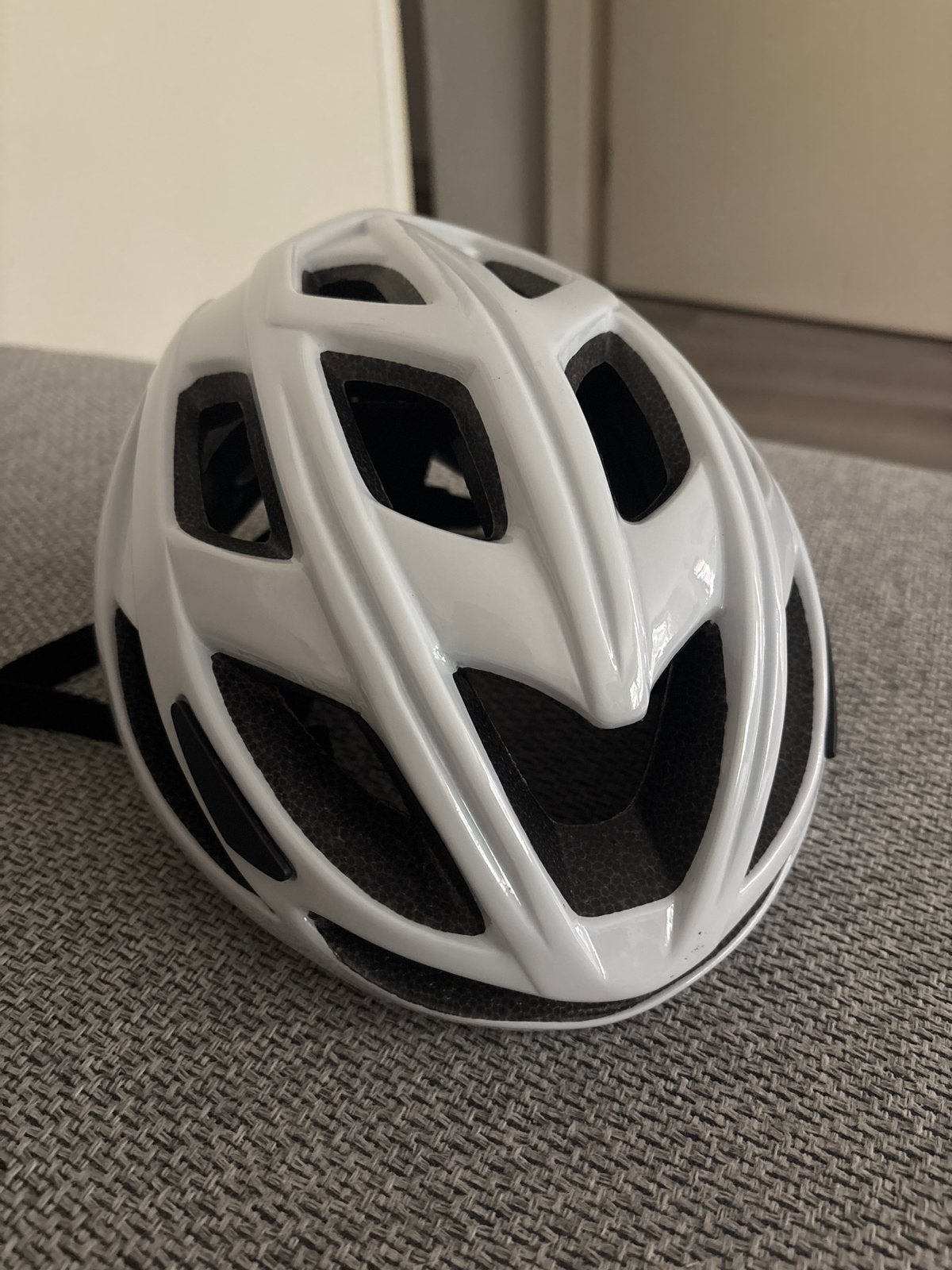 Witte fietshelm, maat M/L, verstelbaar, nooit gedragen, Ophalen of Verzenden, Nieuw, L, Heer of Dame