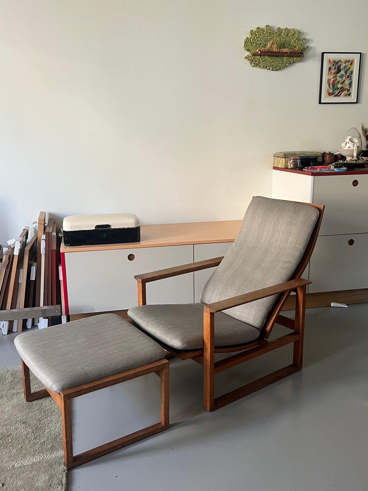 Fauteuil BM2254 Borge Morgensen, Gebruikt, 75 tot 100 cm, Ophalen of Verzenden, 50 tot 75 cm