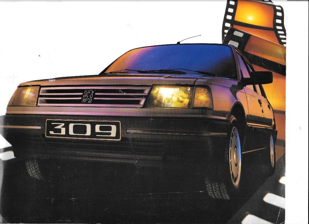 PEUGEOT 309, Boeken, Auto's | Folders en Tijdschriften, Zo goed als nieuw, Peugeot, Ophalen of Verzenden