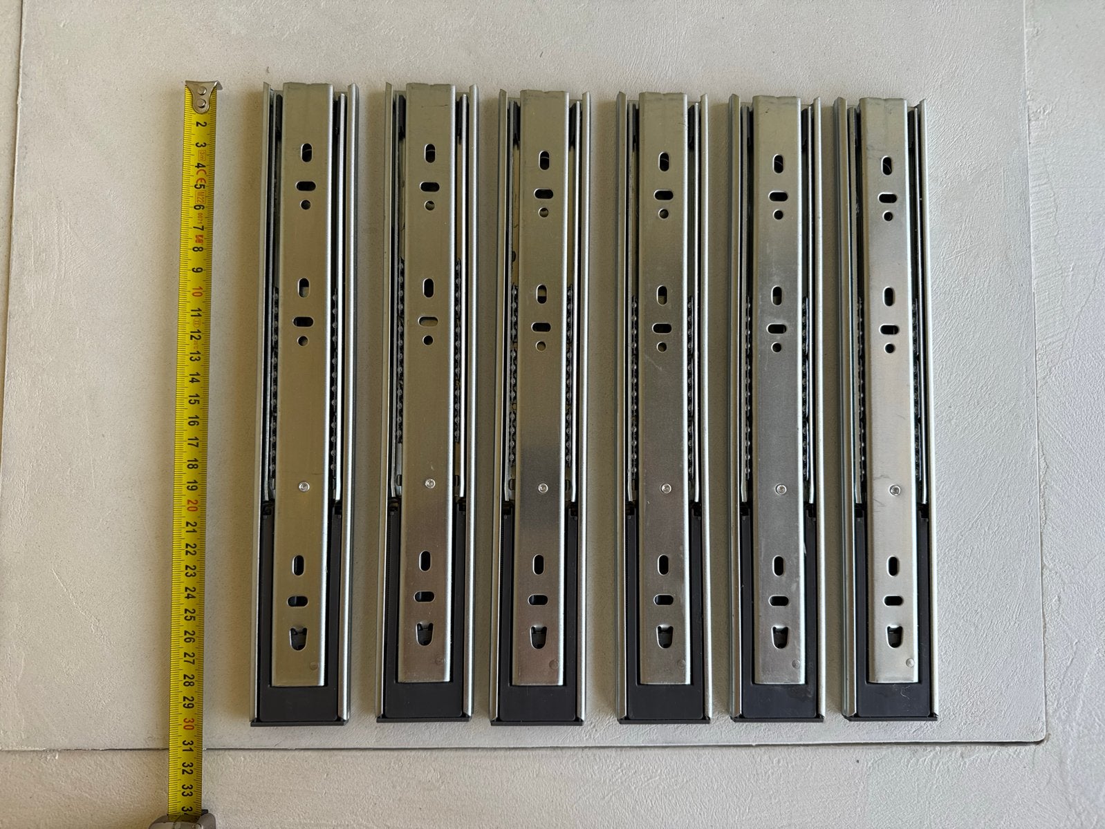 3 sets softclose ladegeleiders - diepte 30 cm, Gebruikt, 250 mm of meer, Overige typen, Ophalen of Verzenden