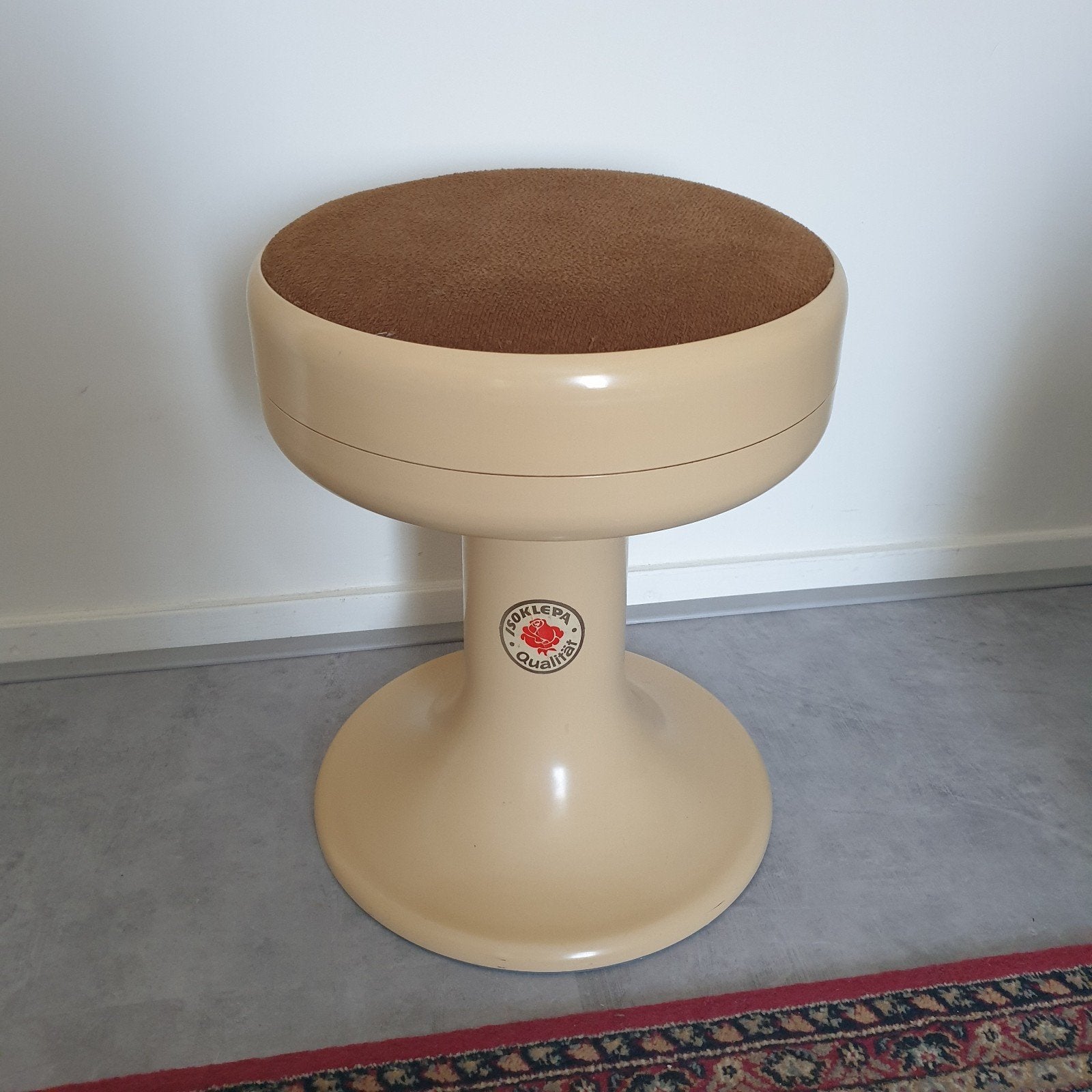 Vintage retro zeldzame kruk space age midcentury, Ophalen, Gebruikt, Kunststof