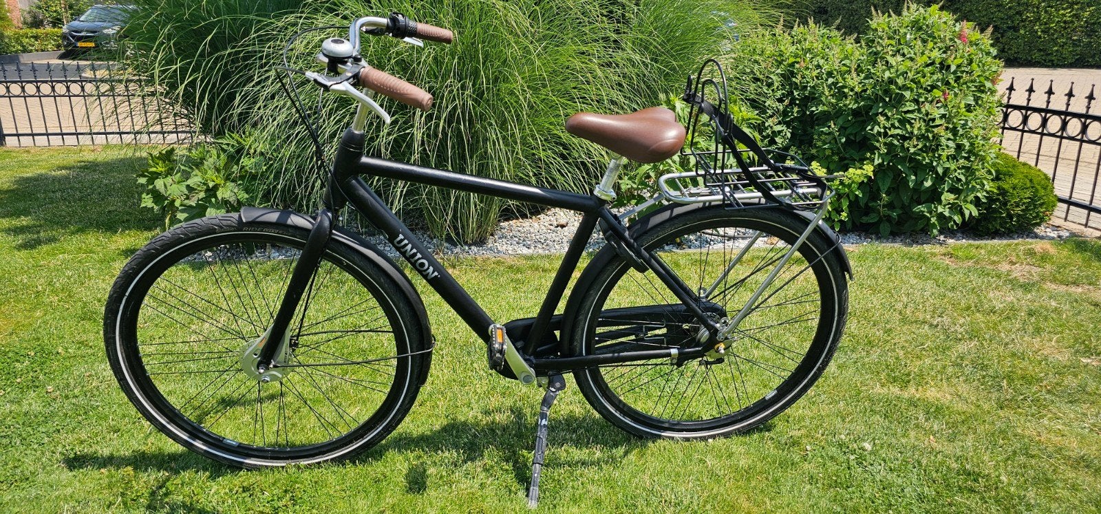 Union Curb Stadsfiets - Matzwart, Framemaat 49 fiets, Gebruikt, Versnellingen, Schijfrem, Ophalen
