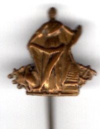 Heilige Christoffel, patroonheilige van reizigers ( W_216a), Verzenden, Nieuw, Figuurtje, Speldje of Pin