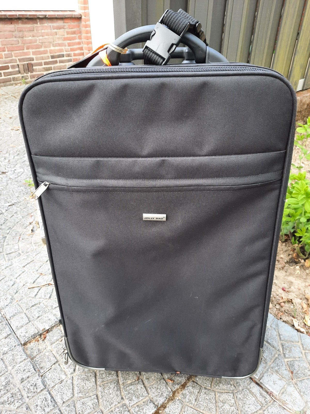 GROTE ZWARTE TROLLEY KOFFER, Ophalen, Overige materialen, Wieltjes, Gebruikt