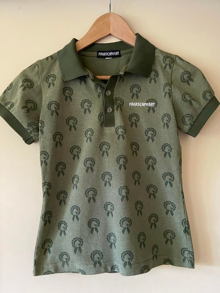 Paardenpraat TV Polo Shirt Groen maat 146-152, Dieren en Toebehoren, Paardrijkleding, Gebruikt, Kinderen, Ophalen of Verzenden