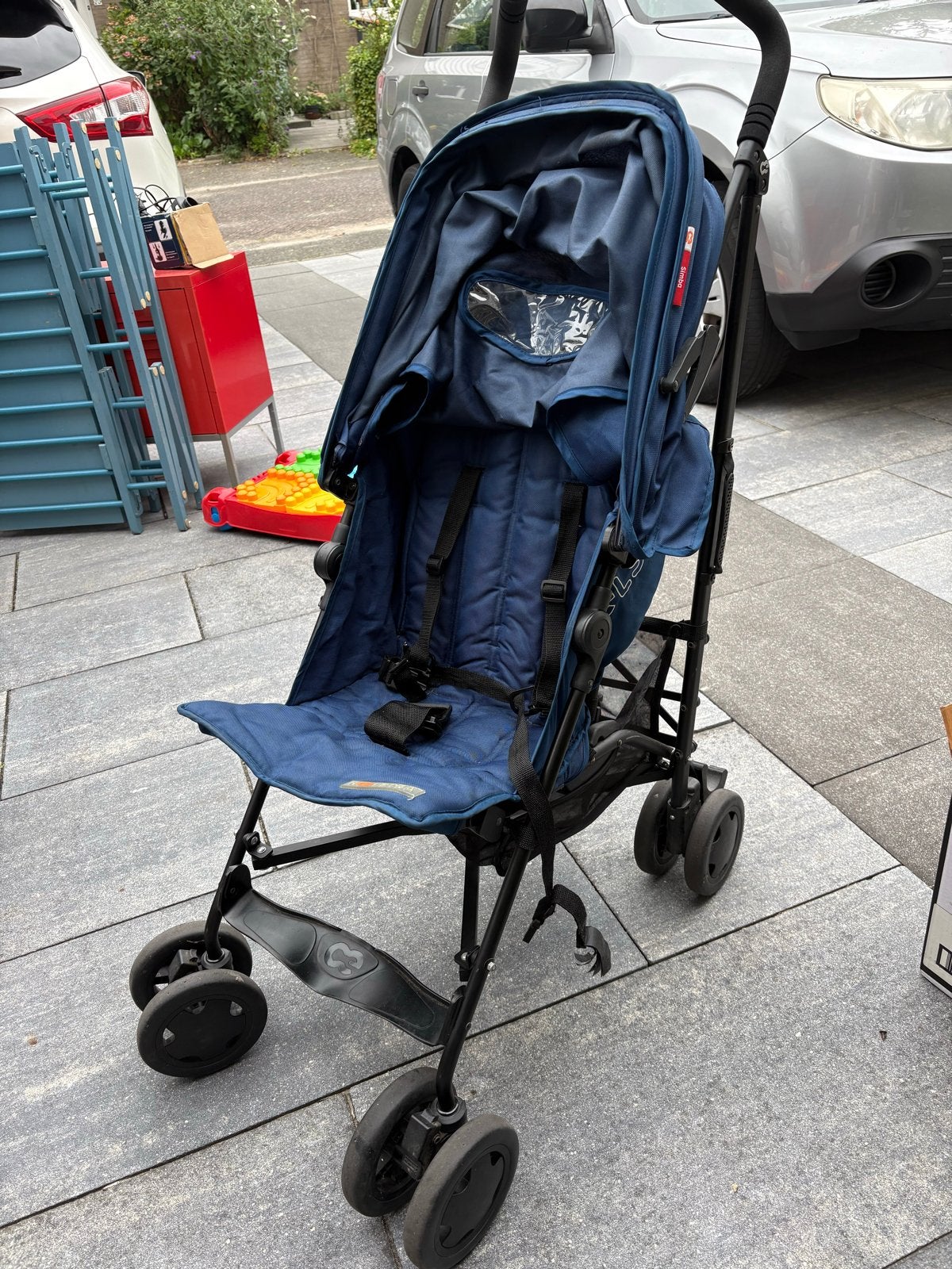 Kinderwagen koelstra simba donkerblauw, Ophalen, Gebruikt, Kinderwagen, Overige merken