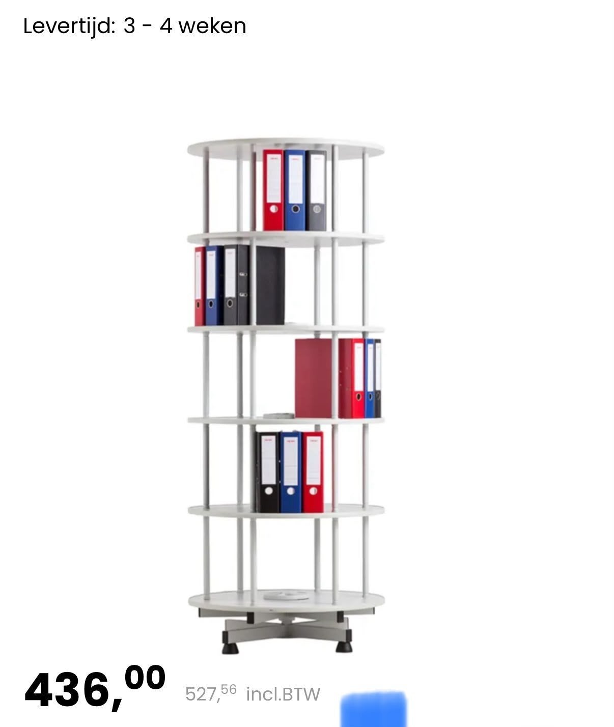 Draaibare archiefkast / etalagekast, Huis en Inrichting, Ophalen of Verzenden, 25 tot 50 cm, 150 tot 200 cm
