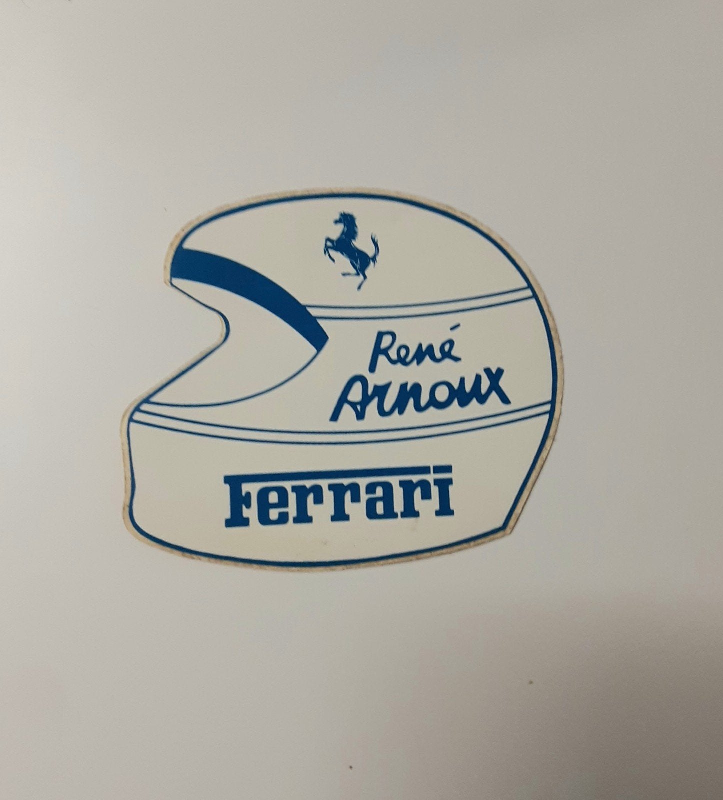 1983 Ferrari René Arnoux F1 promo sticker ongebruikt, Ophalen of Verzenden, Zo goed als nieuw, Formule 1