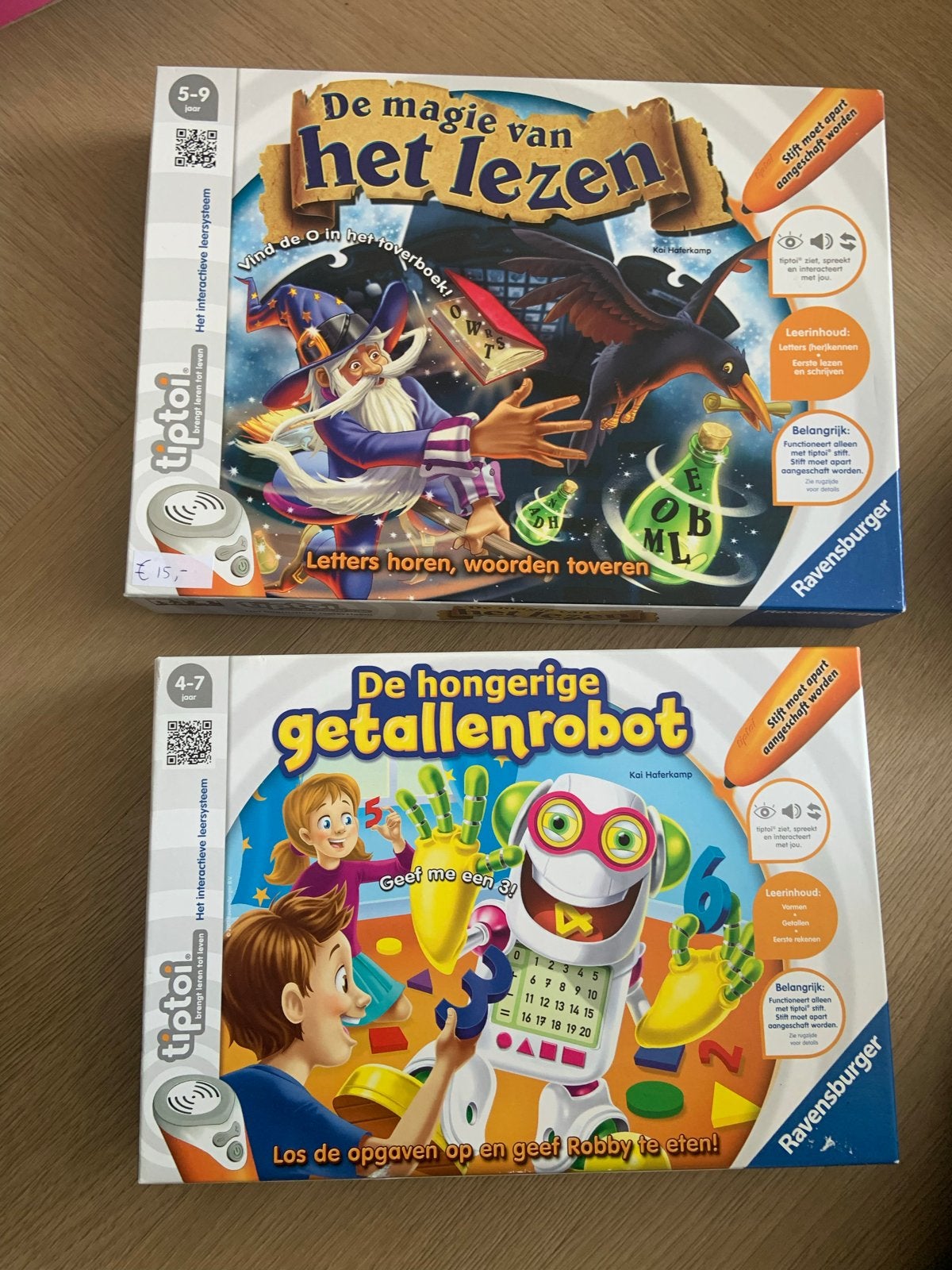 Tiptoi De Magie van het Lezen & De Hongerige Getallenrobot, Kinderen en Baby's, Ophalen of Verzenden, Zo goed als nieuw, Taal en Lezen