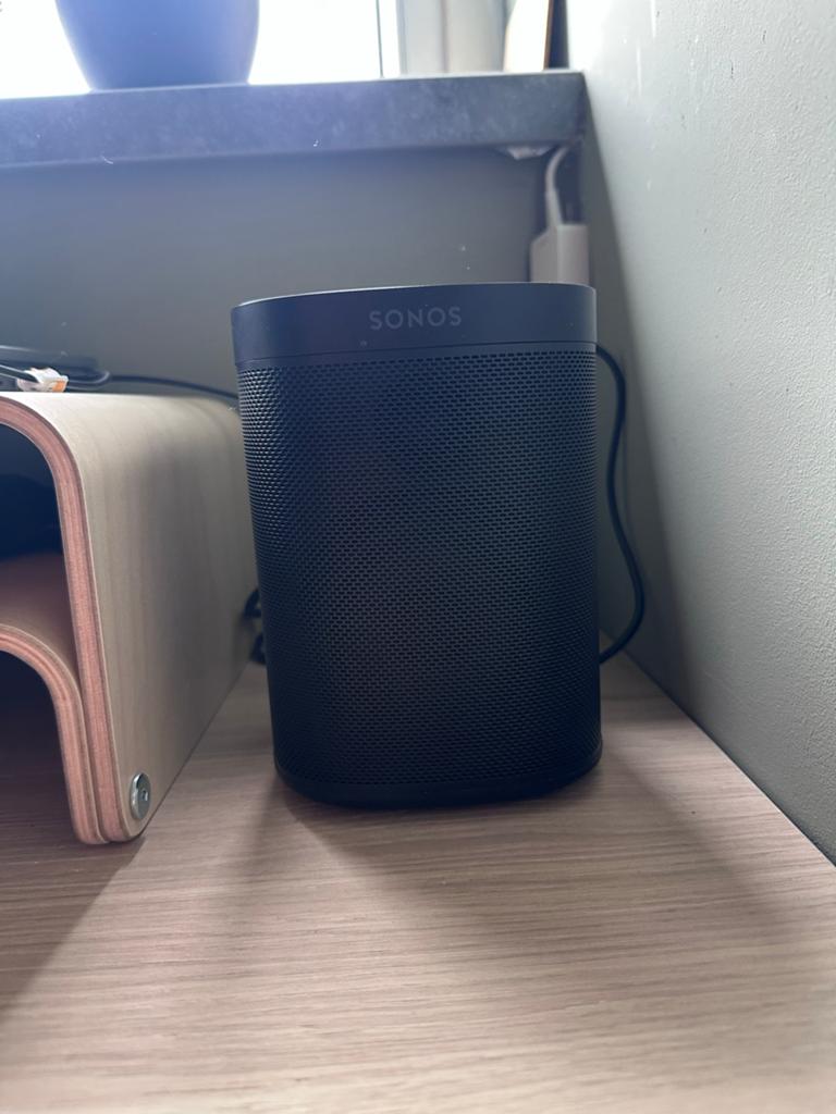 Sonos One (Gen 2) Zwart, Audio, Tv en Foto, Luidsprekers, Gebruikt, Ophalen of Verzenden, Sonos, Minder dan 60 watt