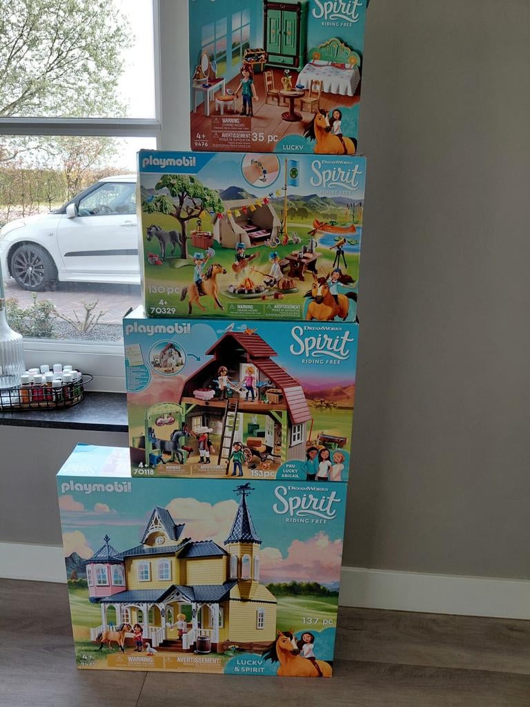 Playmobil Spirit speelhuis, schuur, slaapkamer en camping, Kinderen en Baby's, Speelgoed | Playmobil, Ophalen of Verzenden
