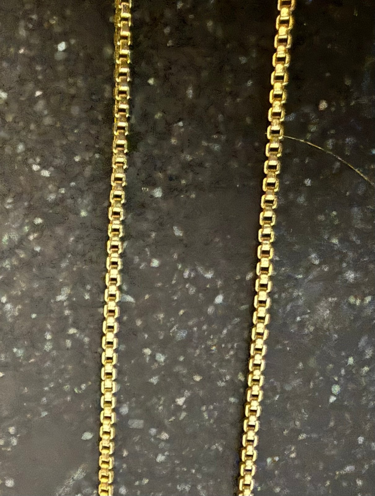 AM Double Ketting. Venetiaanse Schakel 60 cm / 1mm, Ophalen of Verzenden, Zo goed als nieuw, Goud, Overige materialen
