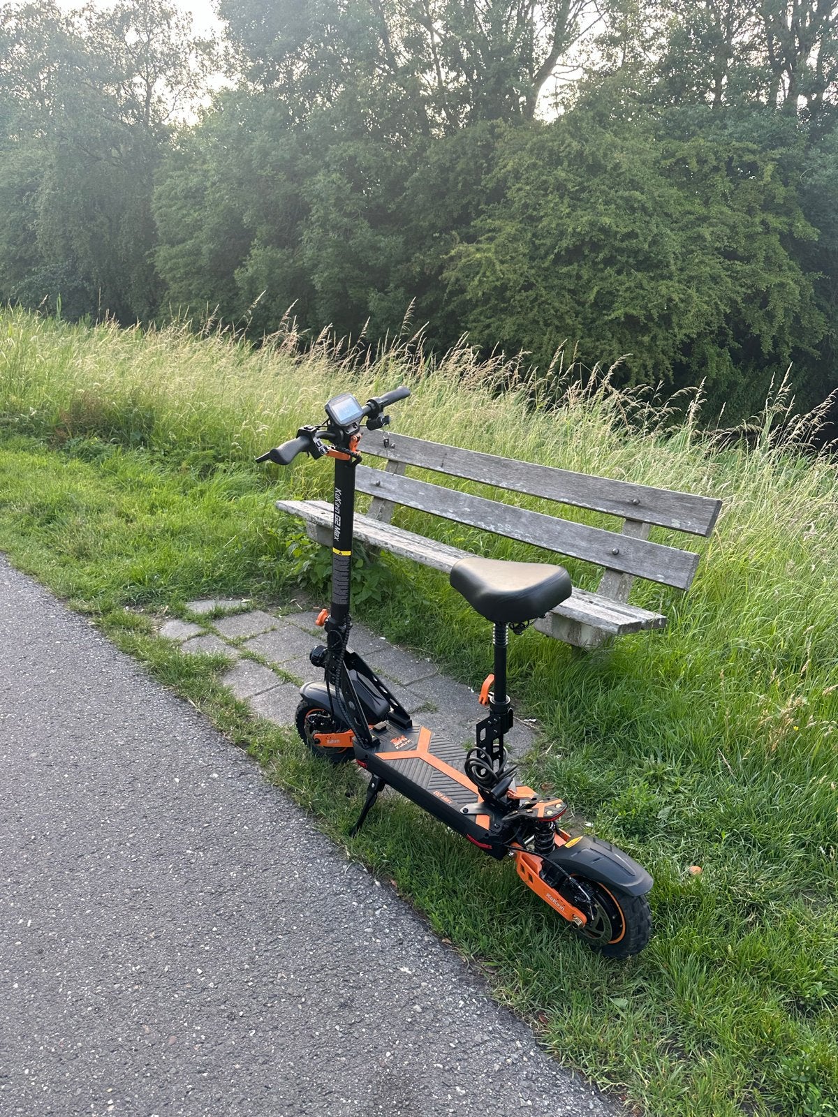 Kugoo Kirin G2 Pro Elektrische Step met Zadel, Fietsen en Brommers, Steps, Verzenden, Zo goed als nieuw, Elektrische step (E-scooter)