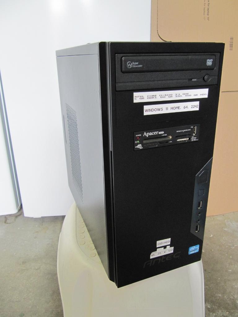 (Nr.29) Intel Core i3-3220. 3,3 Ghz.6Gb,120Gb SSD,500Gb HDD, Computers en Software, Ophalen of Verzenden, Zo goed als nieuw