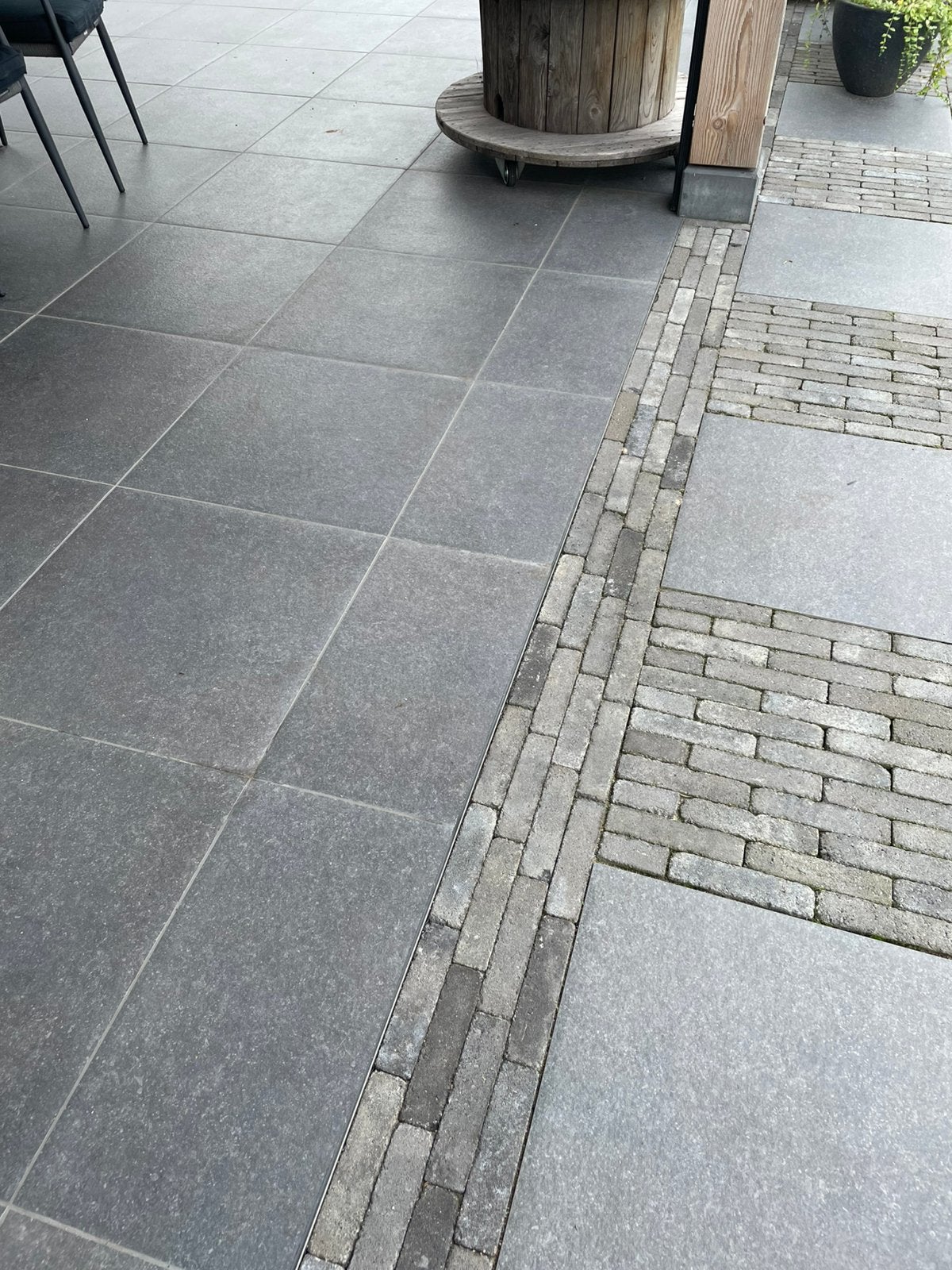 Foto 3 van Ruim 23 m2 nieuwe keramische terrastegels antraciet