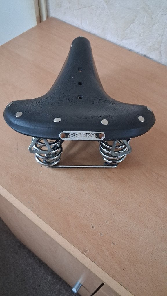Mooie stevige Retro Brookszadel type B66, Oldtimerfiets, Gebruikt, Leer, Ophalen of Verzenden