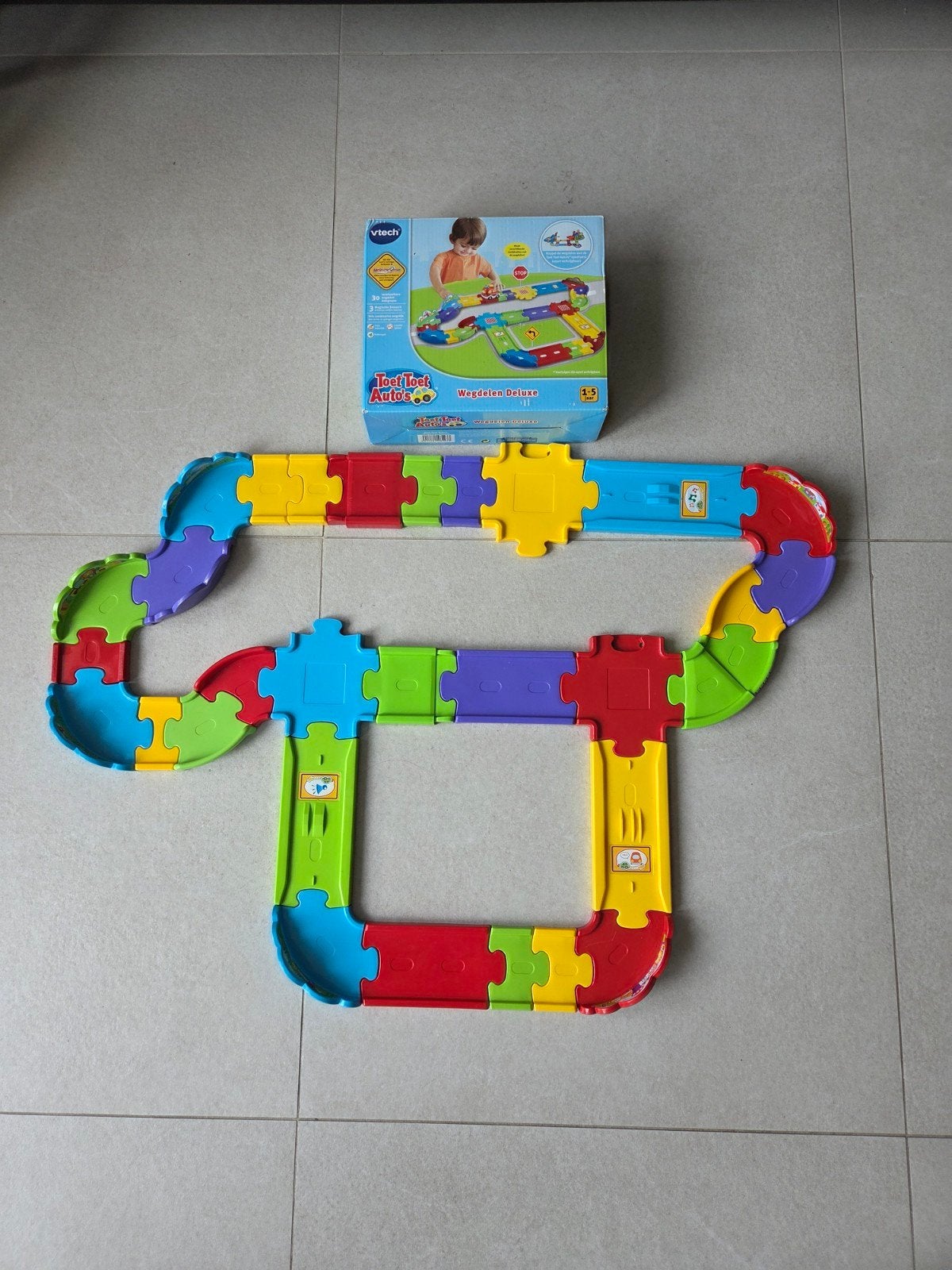 VTech Toet Toet Auto's Wegdelen Deluxe, Ophalen, Zo goed als nieuw