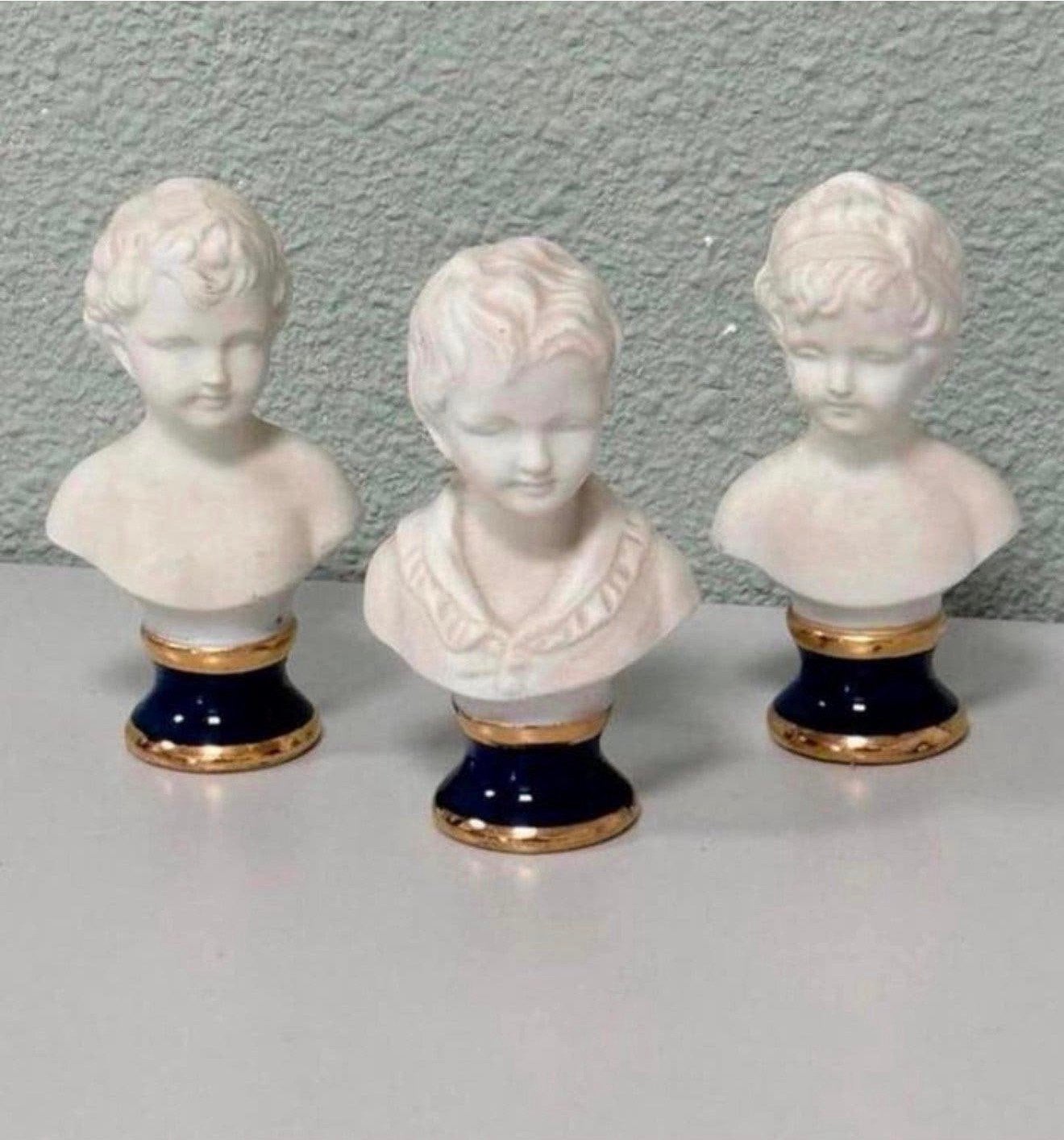 3X Capodimonte porseleinen buste beelden beeldjes porselein, Verzamelen, Ophalen of Verzenden, Zo goed als nieuw