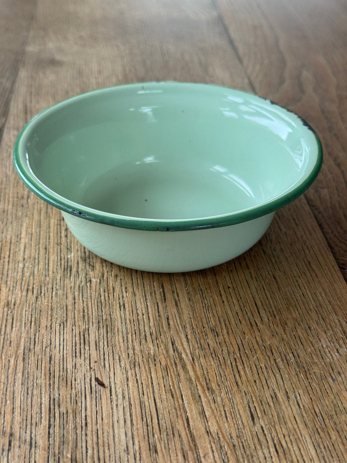 Vintage Bumper Harvest emaille schaaltje – 14 cm (+ stempel), Ophalen of Verzenden