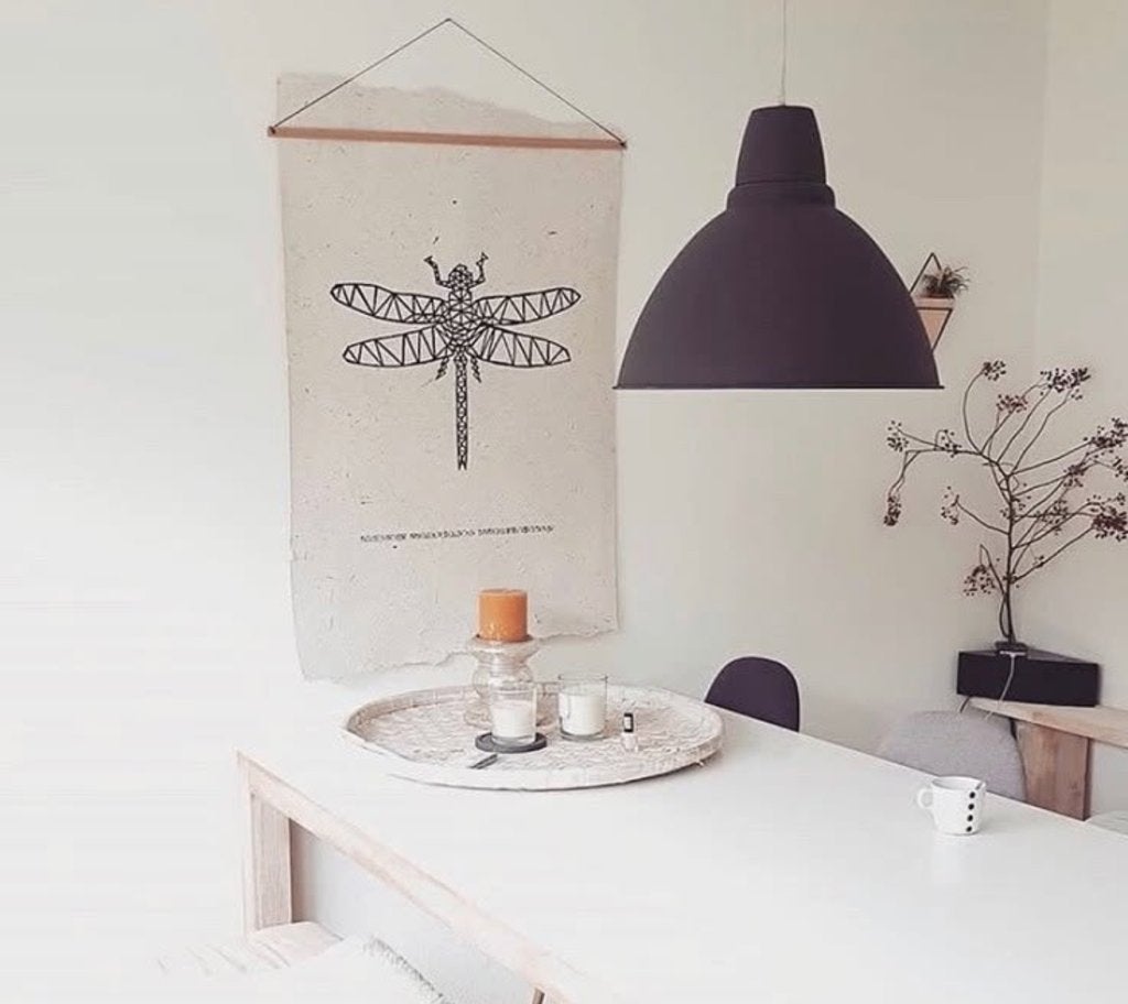 Nadesign poster libelle 77 x 120 cm Loods 5, Oorspronkelijke maker, Ophalen of Verzenden, Zo goed als nieuw, 100 tot 125 cm