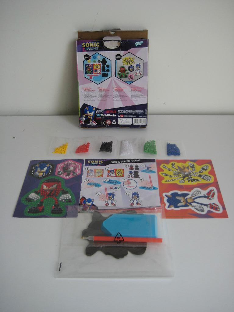 Sonic Prime diamond painting magneten NIEUW, Ophalen of Verzenden, Nieuw, Knutselwerk