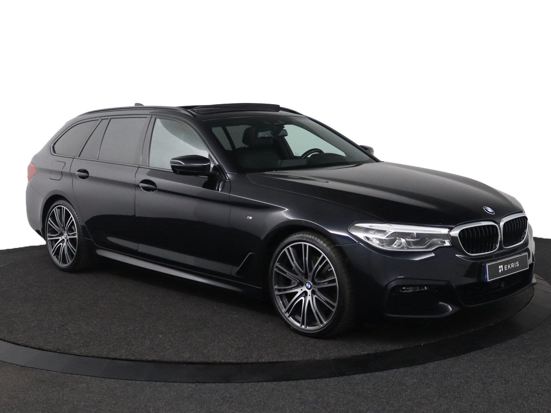BMW 5-serie Touring 530i High Executive Edition Trekhaak | P, Auto's, Gebruikt, 4 cilinders, Zwart, Origineel Nederlands