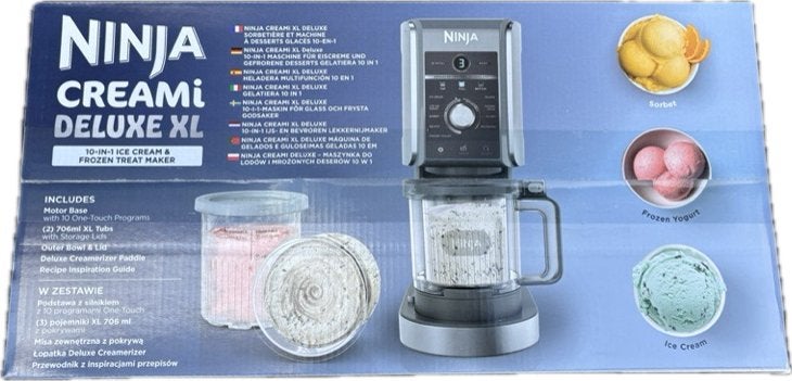 Ninja CREAMi Deluxe XL NC501EU – 10-in-1 IJsmachine, Zelfvriezend, Kundendienst-de@sharkninja.com, Nieuw, SharkNinja Germany GmbH