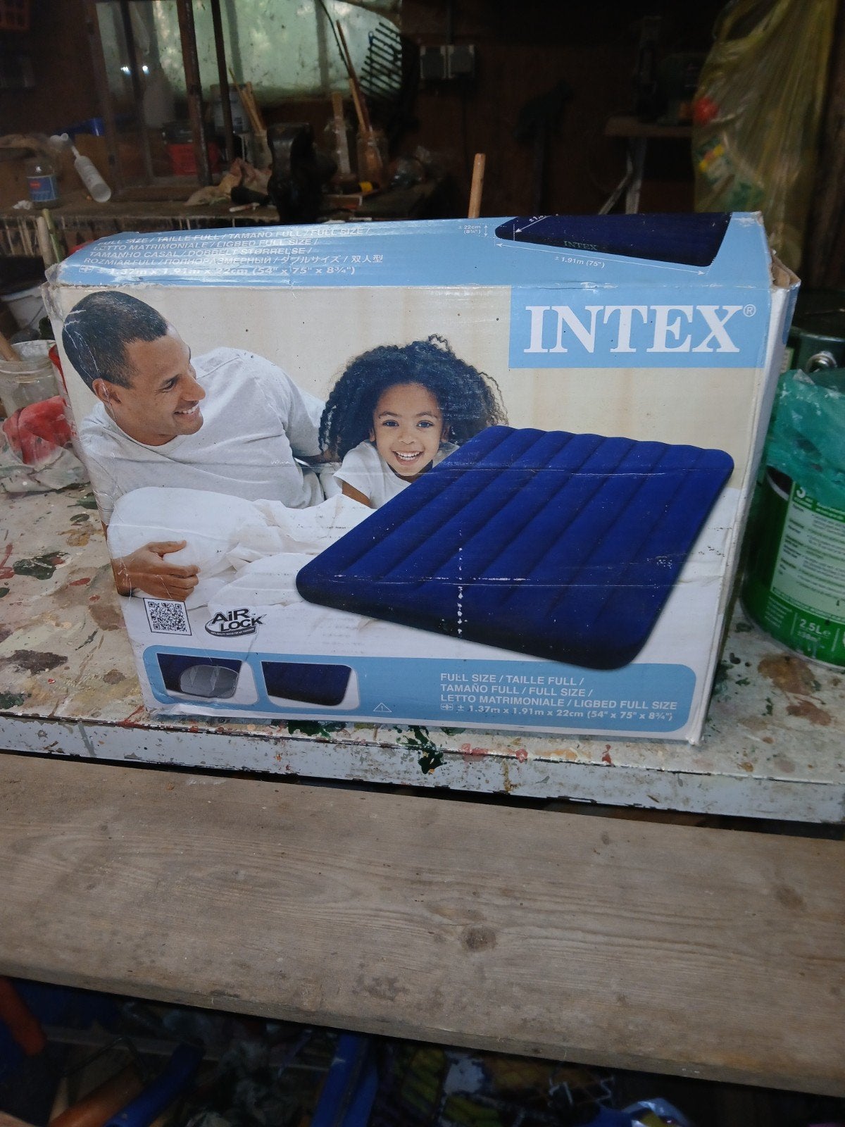 luchtbed  intex. 1.40x 2 .md, Ophalen, Gebruikt, 2-persoons