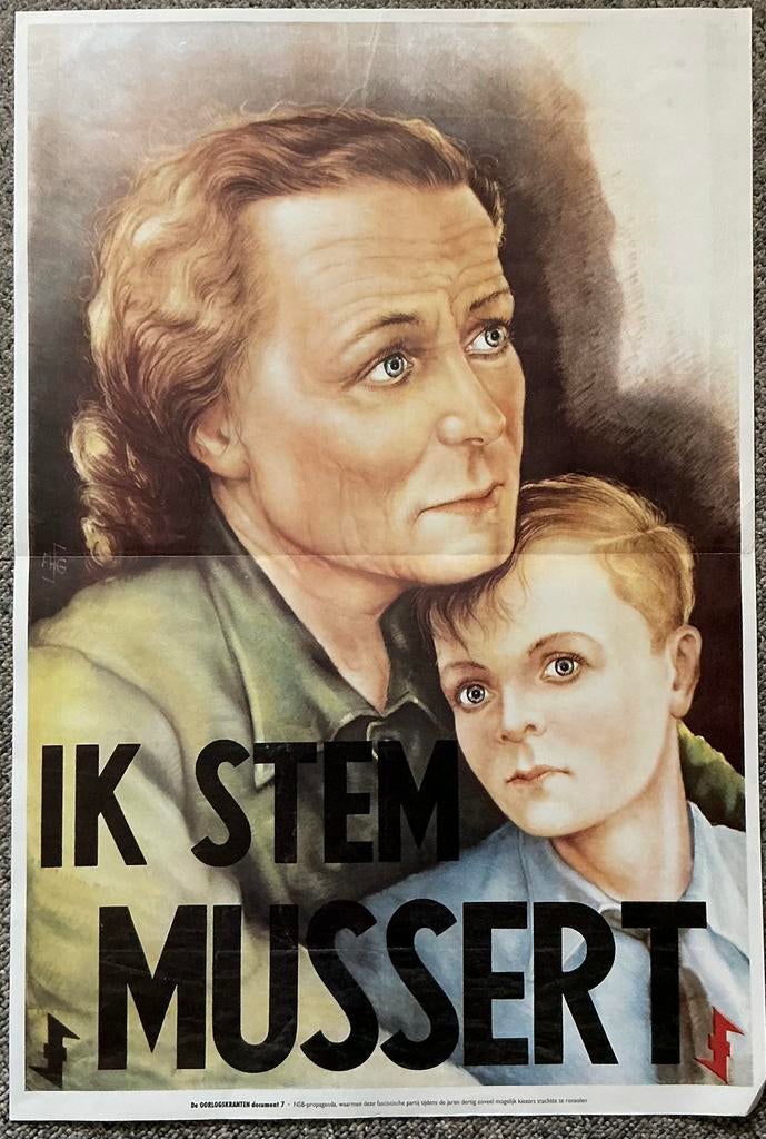 Affiche uit de tweede wereldoorlog 1940 - 1945, Verzamelen, Rechthoekig Staand, Verzenden, Nieuw, A1 t/m A3