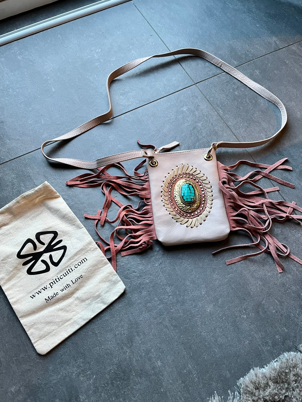 Piti cuiti crossbody bag nieuw roze, Ophalen of Verzenden, Nieuw, Roze, Schoudertasje