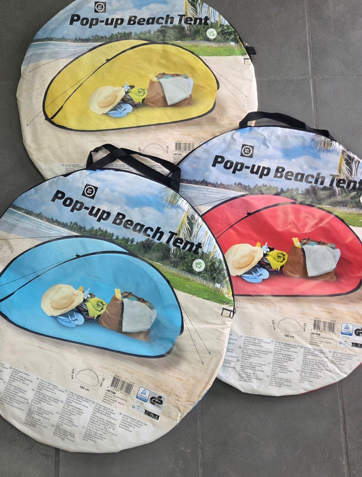 Pop-up strandtent - UV 30+ bescherming, Tot en met 2, Nieuw, Ophalen of Verzenden, ACTION
