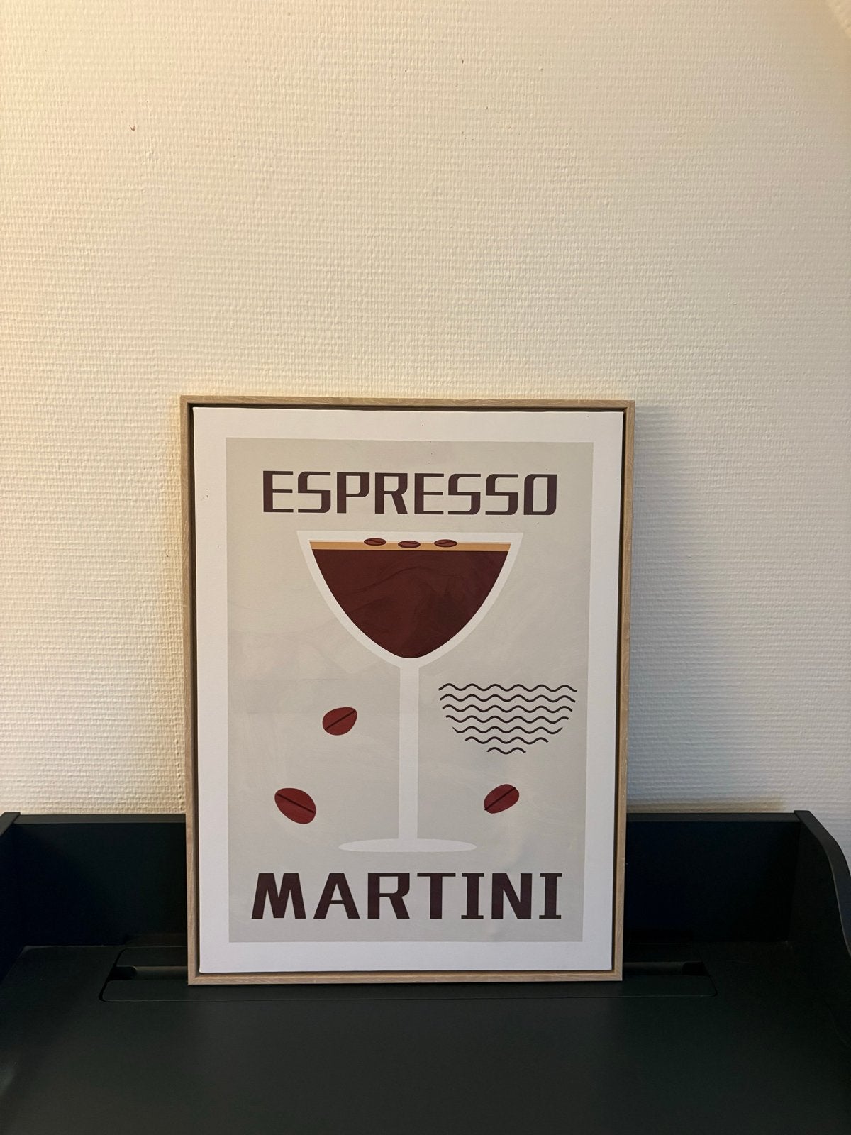 Espresso Martini Schilderij - Modern Kunstwerk, Ophalen, Overig onderwerp, Papier/karton, Ingelijst