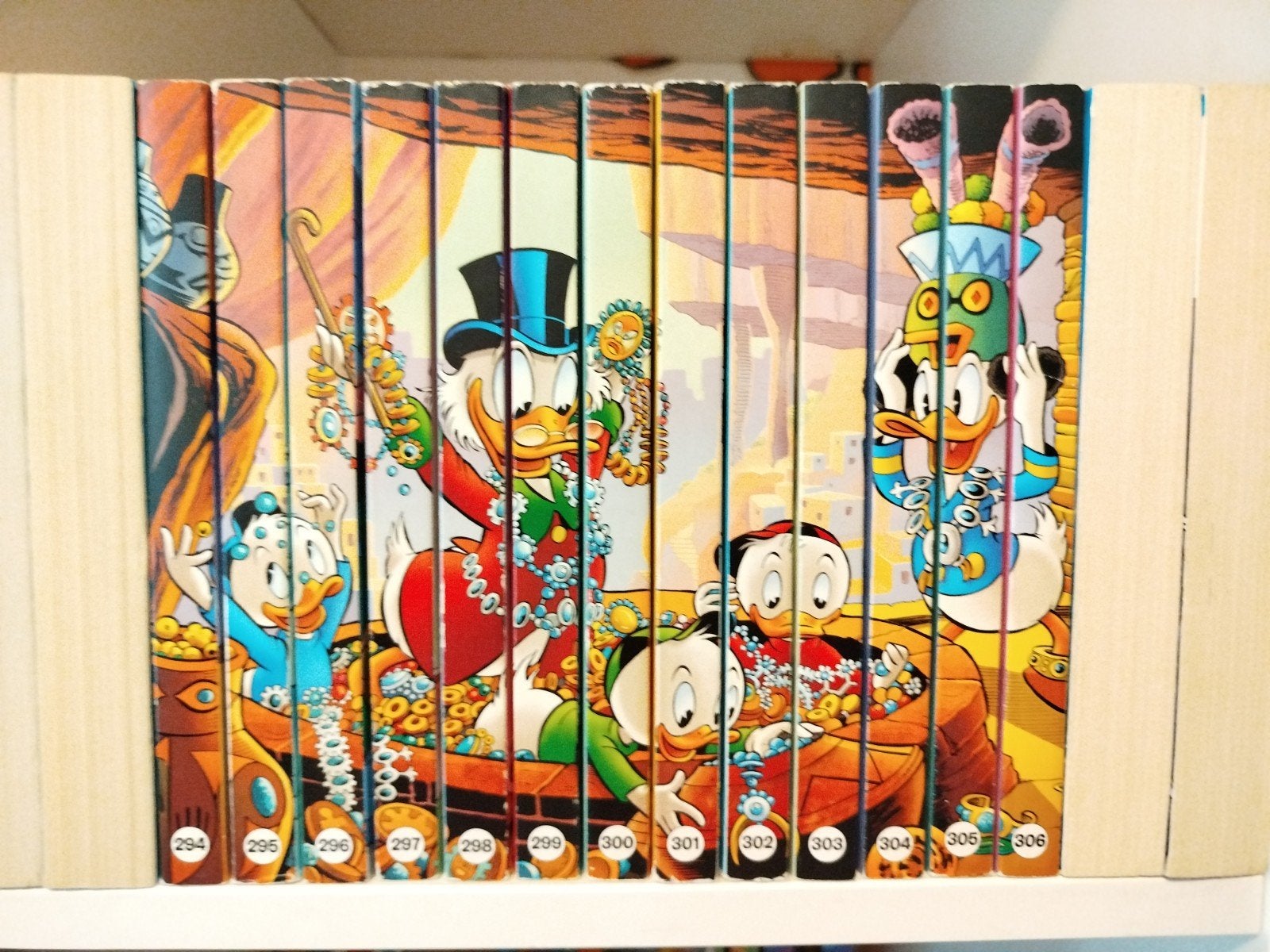 Complete jaargang Donald Duck pockets 294 tot 306 (13-delig), Boeken, Complete serie of reeks, Europa, Ophalen of Verzenden, Zo goed als nieuw