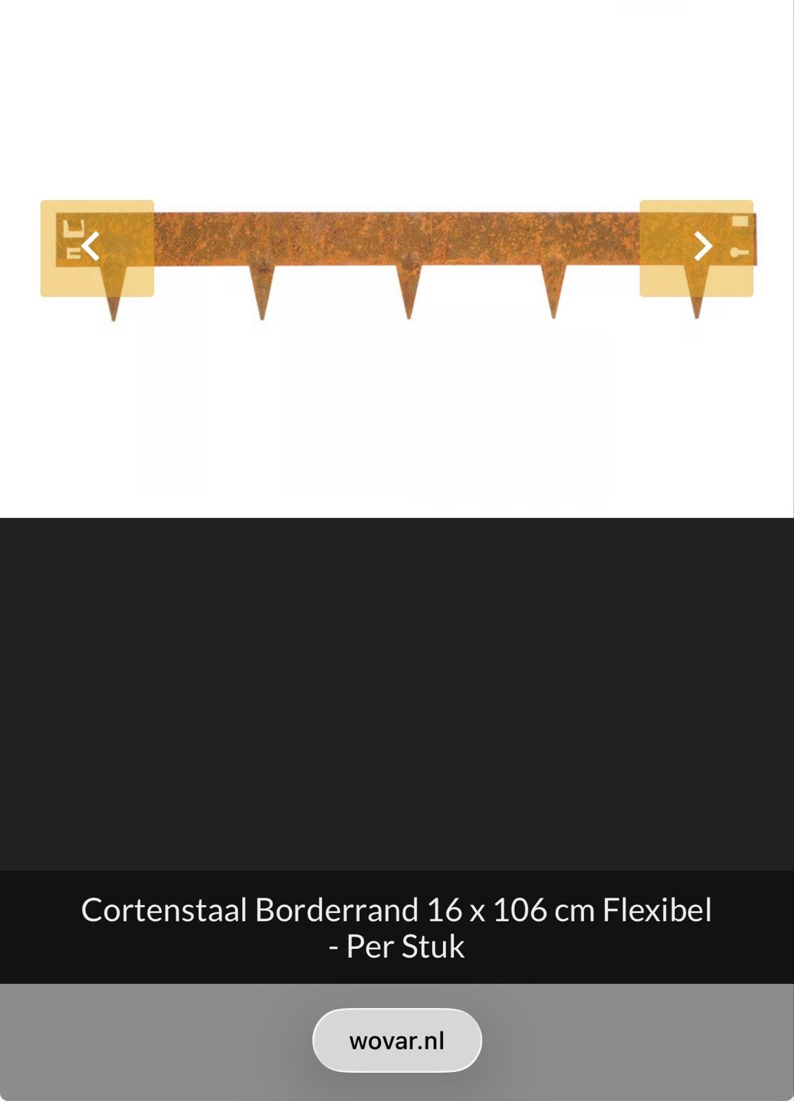 Nieuwe Cortenstaal border randen, Tuin en Terras, Bielzen en Borders, Overige materialen, Nieuw, Ophalen of Verzenden, Border