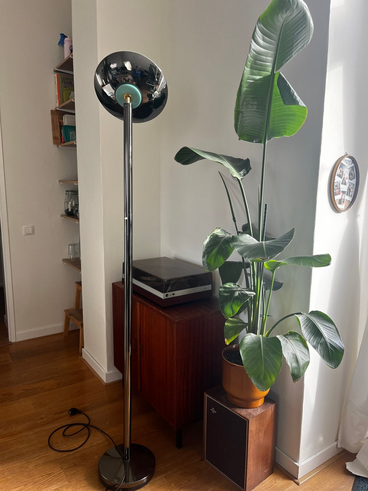 Zilveren vloerlamp, Ophalen, Zo goed als nieuw, 150 tot 200 cm