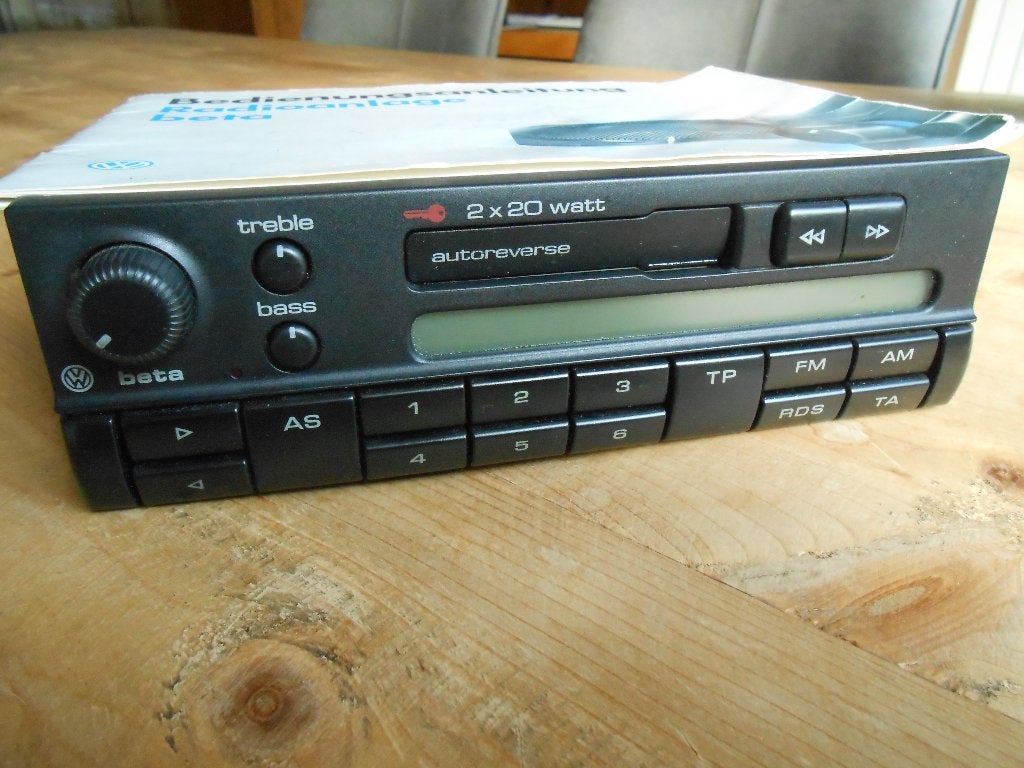 blaupunkt vw BETA fm 12v radio youngtimer oldtimer !, Ophalen of Verzenden, Gebruikt
