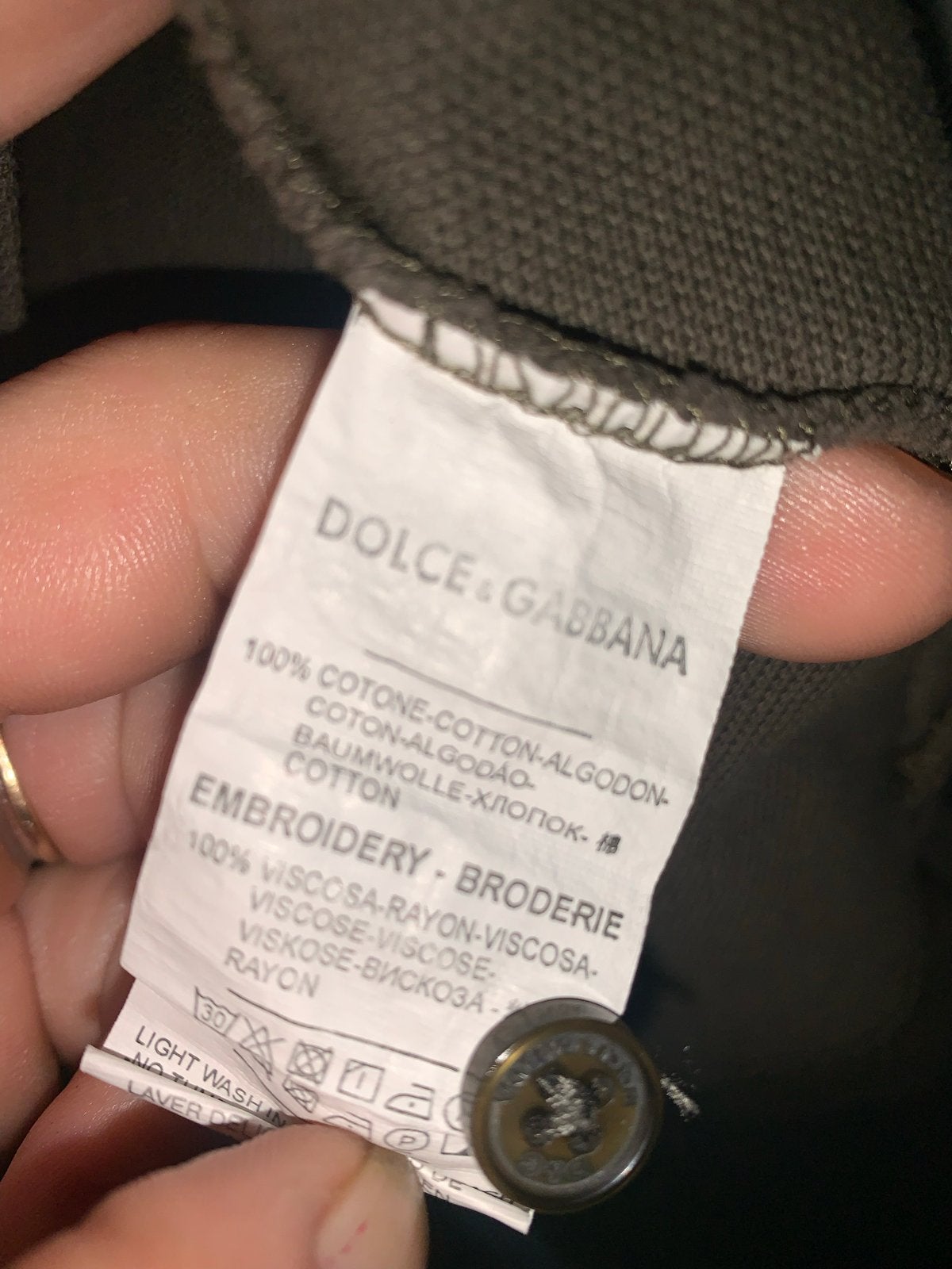 Dolce & Gabbana Polo Shirt - Maat M, Kleding | Heren, Ophalen of Verzenden, Zo goed als nieuw, Maat 48/50 (M), Groen