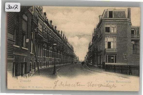 Utrecht Willem Barentzstr. VIVAT 3017 /W.H.Rutten zie info, Ophalen of Verzenden, Voor 1920, Gelopen, Utrecht
