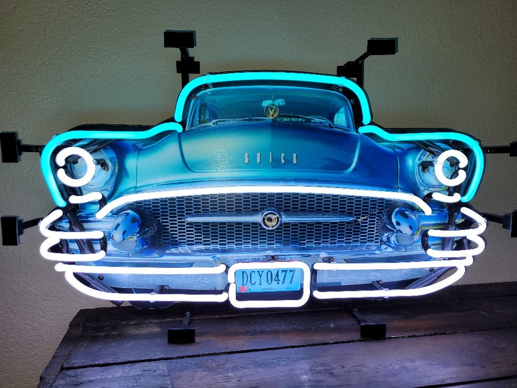 BUICK neonverlichting auto neon lamp retro fifties sixties, Verzamelen, Merken en Reclamevoorwerpen, Ophalen, Zo goed als nieuw