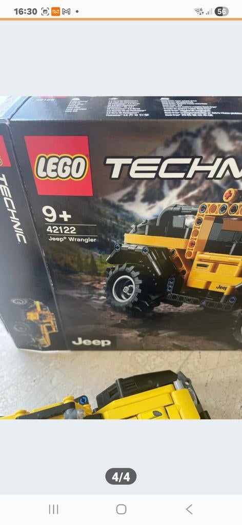 LEGO Technic 42122 Jeep Wrangler - Zo goed als nieuw, Compleet, Lego, Ophalen of Verzenden, Zo goed als nieuw