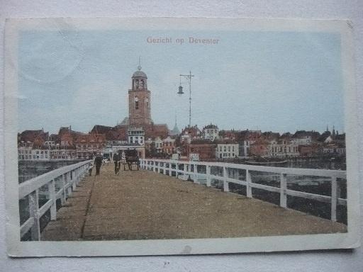 P182 Gezicht op Deventer, Verzenden, 1920 tot 1940, Gelopen, Overijssel
