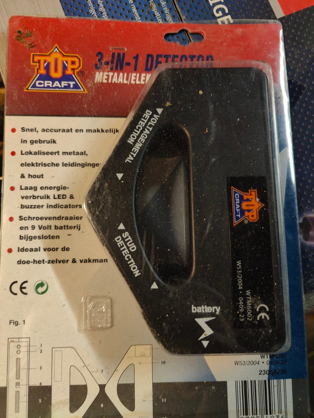 Top Craft 3-in-1 Detector: Metaal, Voltage, Hout, Doe-het-zelf en Verbouw, Ophalen