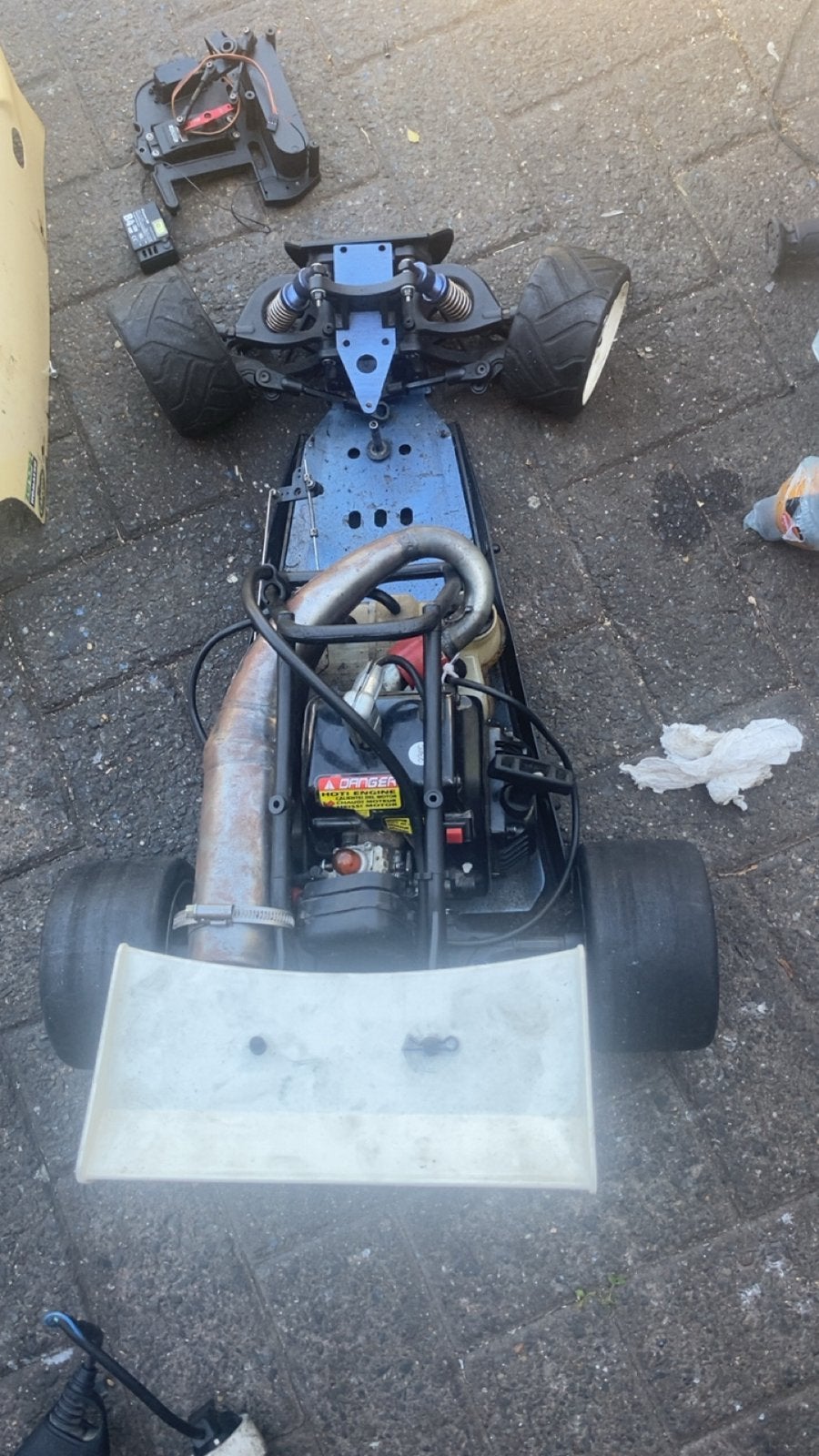 RC Auto Carson 23cc custom uitlaat, Ophalen, Benzine, Gebruikt, Auto onroad