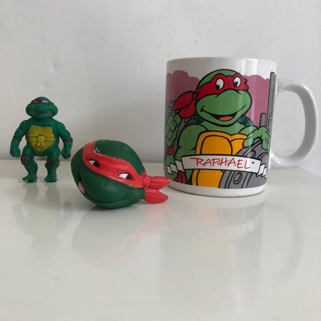 Vintage Ninja Turtles spulletjes, Kinderen en Baby's, Speelgoed | Actiefiguren, Ophalen of Verzenden, Zo goed als nieuw
