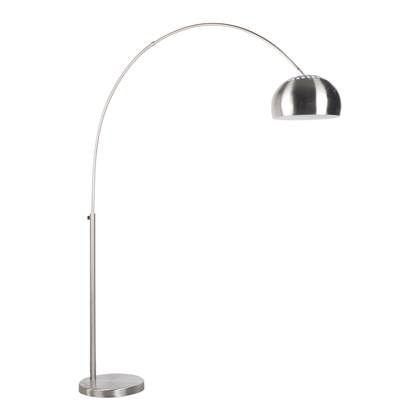 fonQ Noor Booglamp - Stijlvolle Vloerlamp met Metalen Kap, Ophalen, Gebruikt, Modern, Industrieel, 200 cm of meer